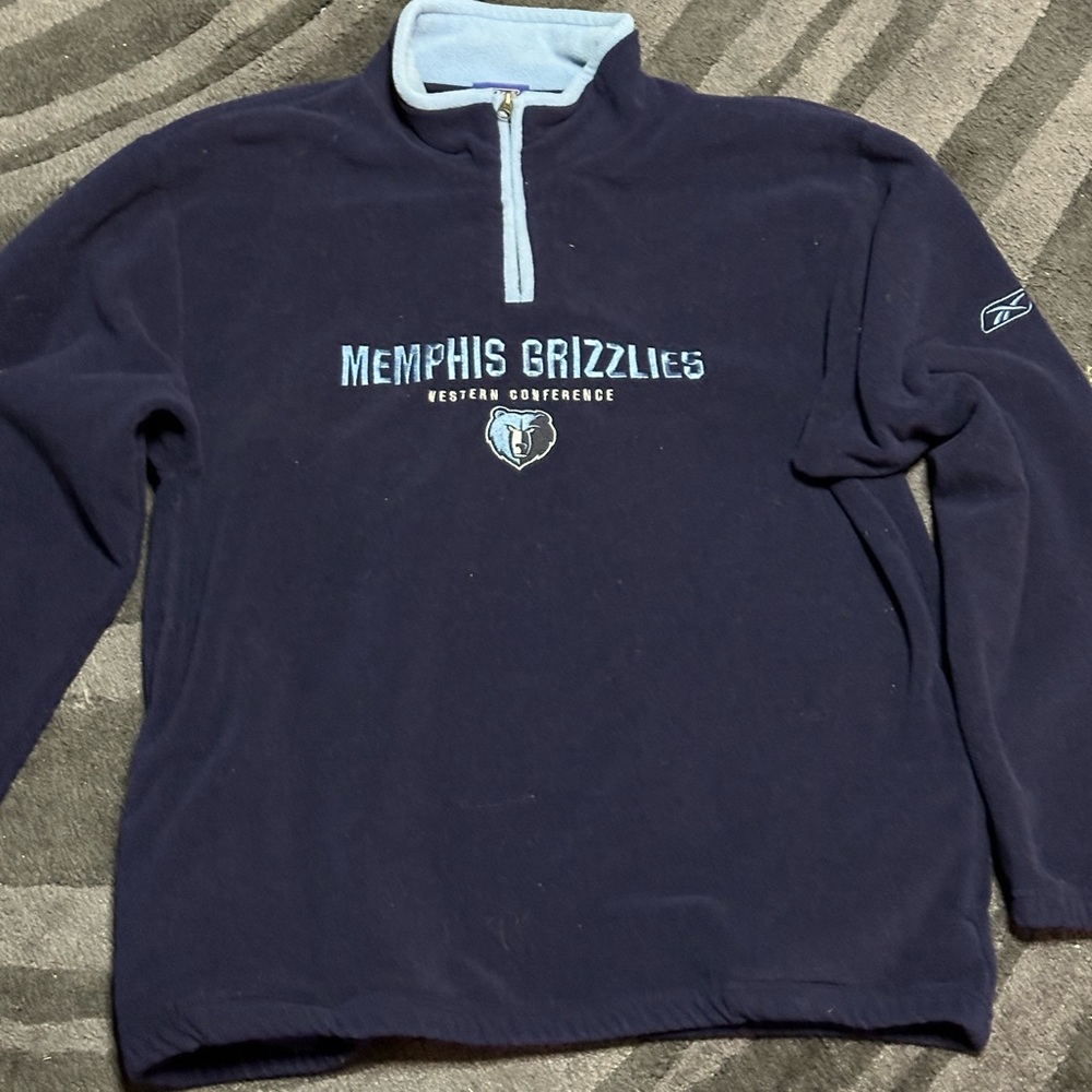 Vintage Reebok Men’s Large Memphis Grizzlies Sherpa Quarter Zip